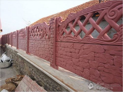 Бетонный забор своими руками - изготовление бетонного забора