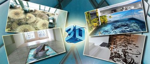 Наливные полы 3D: технология, фото, видео