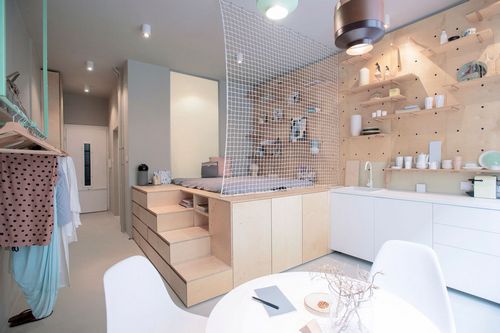 Планировки современных квартир-студий 30 кв м, примеры интерьеров, видео
