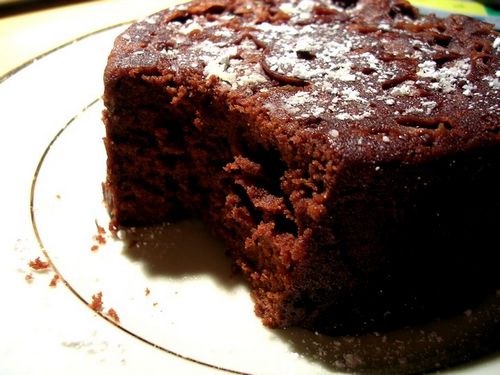 Шоколадный кекс в микроволновке: классический рецепт