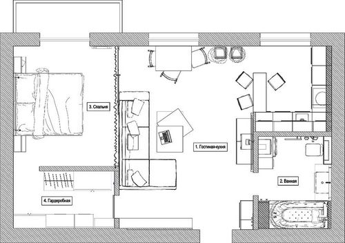 Современные и модные идеи дизайна интерьера квартиры-студии, видео