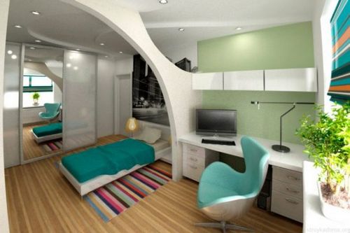 Современный дизайн однокомнатной квартиры 40 квадратных метров с фото