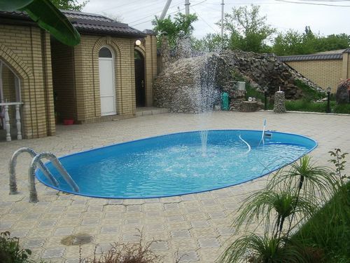 Современный и стильный дизайн бассейна в частном доме фото