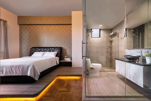 Ванная в спальне: рекомендации по созданию интерьера
