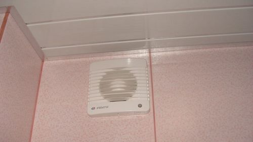 Вентилятор для ванной бесшумный с обратным клапаном